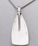 X-Large Concaved Tulip Rowing Blade Pendant, by Rubini Jewelers