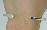 Tulip Rowing Blade and Sapphire Cuff Bracelet by Rubini Jewelers